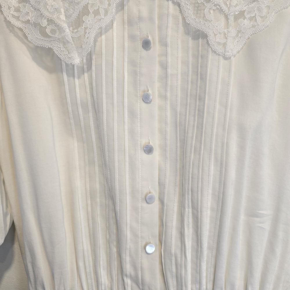 Reformation White Long Sleeve Lace Dress Size 4, Nwot. Suoer Cute! - Picture 10 of 16